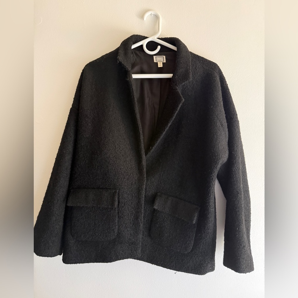 Black lined coat